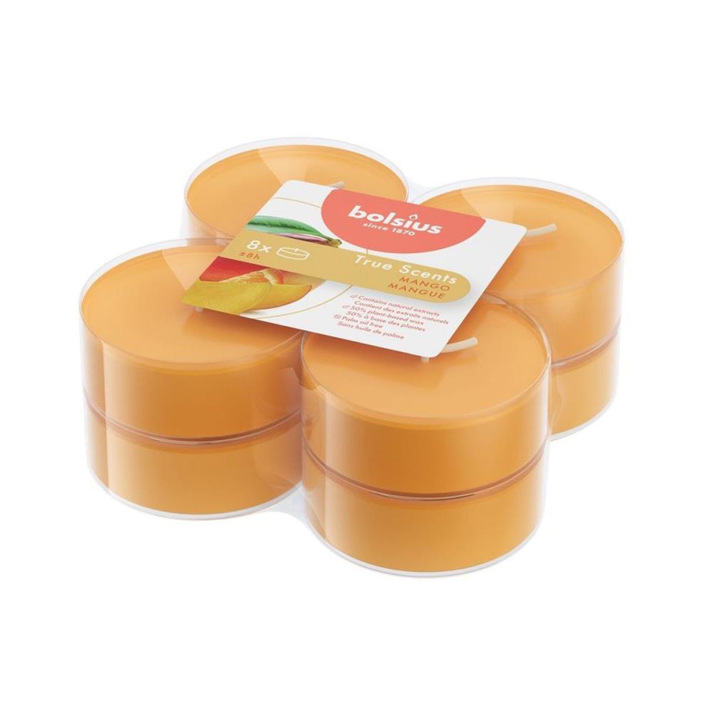 Bolsius Mango 8 Hour Maxi Tealights (Pack of 8) Extra Image 1